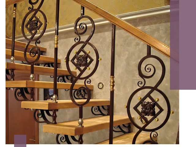 Изготовление кованых лестниц под ключ в Камышине