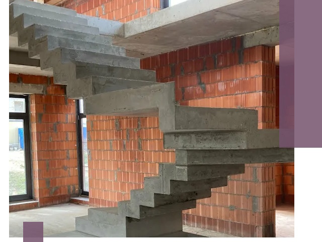 Изготовление бетонных лестниц под ключ в Камышине