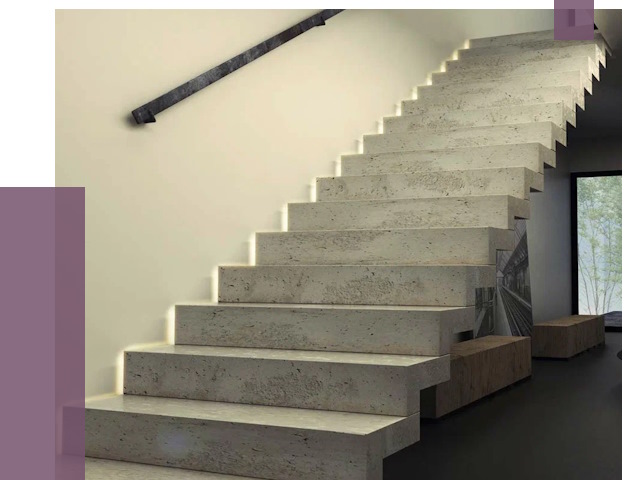 Облицовка бетонных лестниц в Камышине от 4624 руб/м2