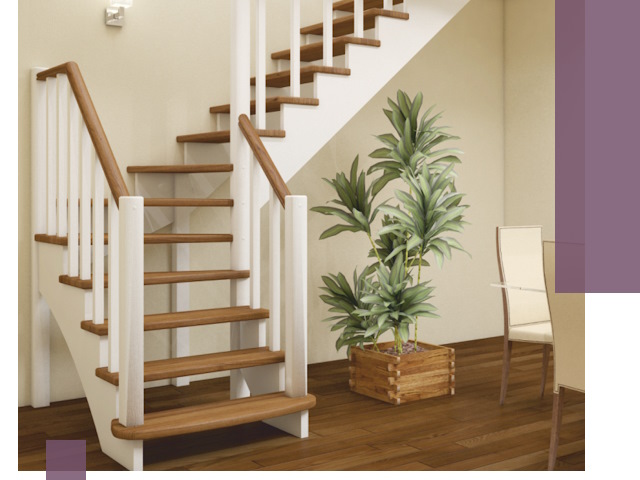 Г-образные лестницы под ключ в Камышине — изготовление и монтаж