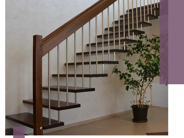 Лестницы на больцах под ключ в Камышине – изготовление и монтаж