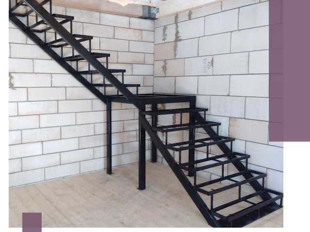 Лестницы на металлокаркасе под ключ в Камышине — изготовление и монтаж