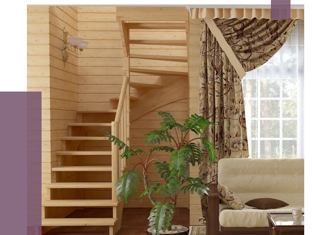 Лестницы для дачи в Камышине от 76299 руб.  | ПРОЛЁТ-Кмш