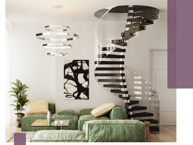 Лестницы для двухуровневой квартиры в Камышине — изготовление и монтаж