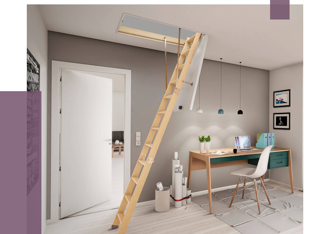 Чердачные лестницы в Камышине — от 14643 руб. | ПРОЛЁТ-Кмш