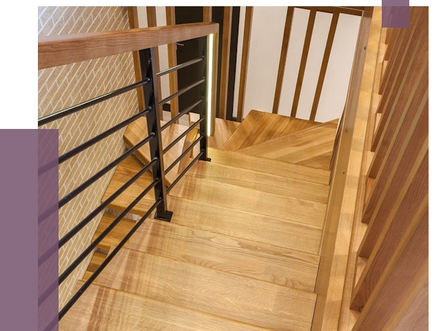 Лестницы из ясеня в Камышине под ключ от 10070 руб. 