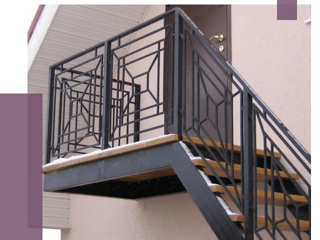 Металлические перила в Камышине от 4316 руб.  | ПРОЛЁТ-Кмш