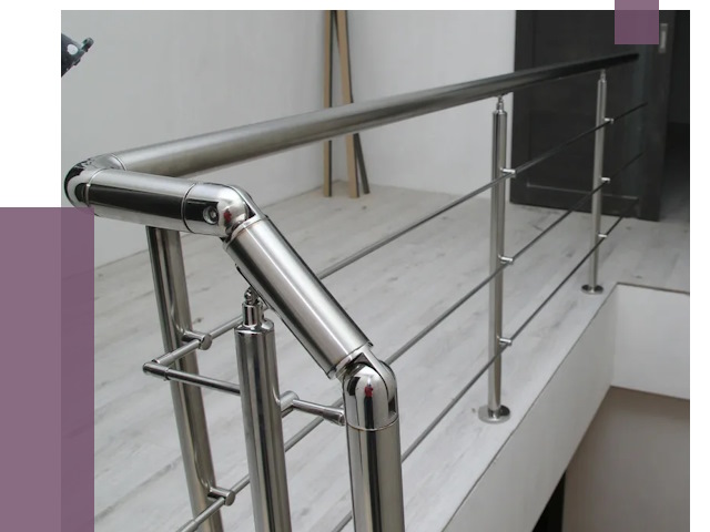 Перила из нержавеющей стали в Камышине от 9043 руб. под ключ | ПРОЛЁТ-Кмш