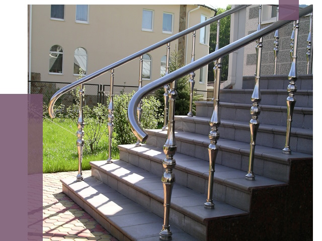 Перила для крыльца в Камышине от 10790 руб. — монтаж ПРОЛЁТ-Кмш