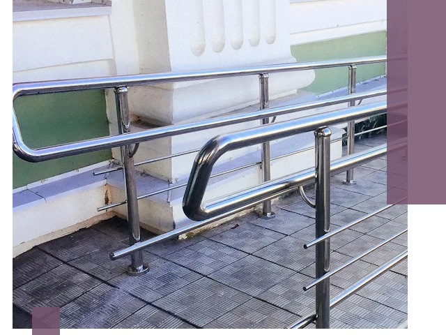 Ограждения пандусов из металла и нержавейки в Камышине