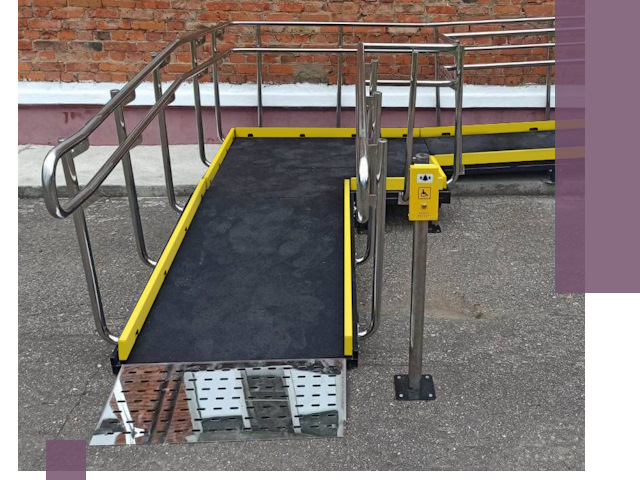 Изготовление наклонных пандусов для инвалидов в Камышине