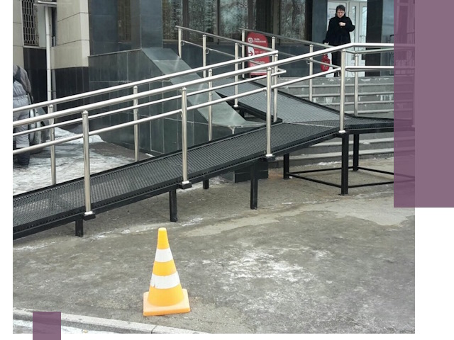 Стационарные пандусы под ключ в Камышине — изготовление и монтаж