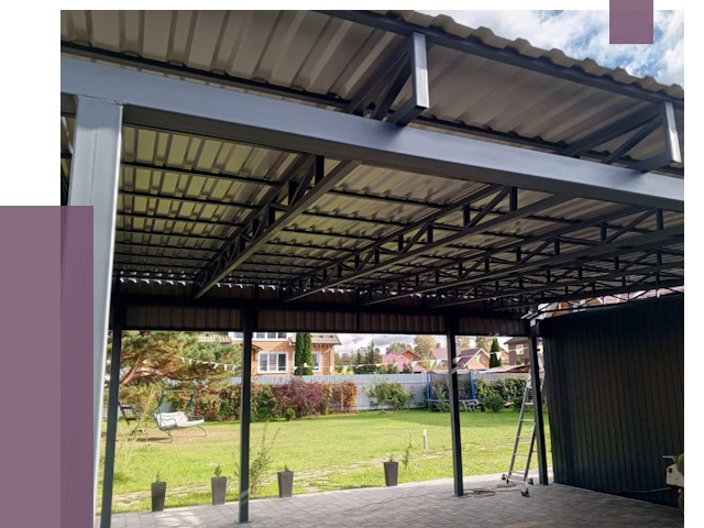 Монтаж навесов в Камышине от 7399 руб. — установка навеса | ПРОЛЁТ-Кмш