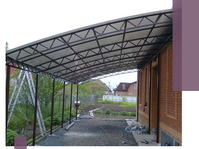 Профессиональный монтаж навесов под ключ в Камышине