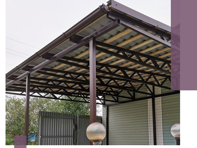 Навесы под ключ в Камышине: изготовление, монтаж и гарантия