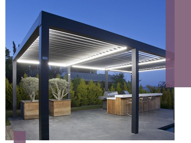 Навесы отдельно стоящие под ключ в Камышине из металла и поликарбоната