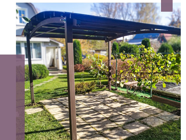 Навесы для дачи в Камышине от 12794 руб. под ключ — ПРОЛЁТ-Кмш