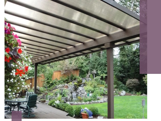 Навесы из поликарбоната под ключ в Камышине быстро и надёжно