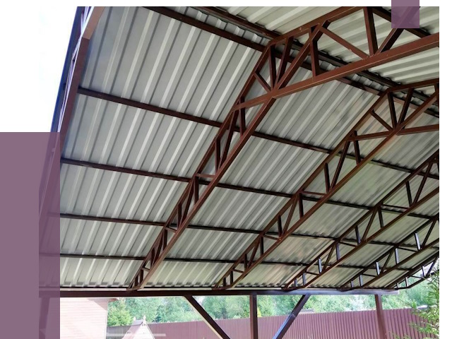 Навесы из профнастила в Камышине от 7399 руб. | ПРОЛЁТ-Кмш