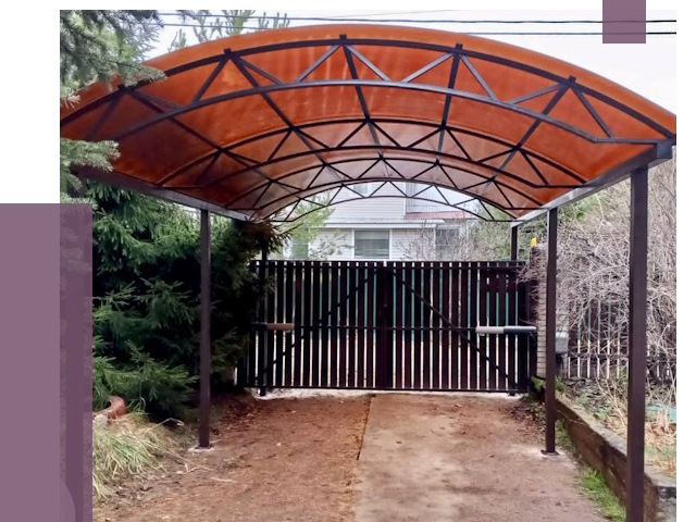 Арочные навесы в Камышине от 12794 руб. — изготовление и монтаж | ПРОЛЁТ-Кмш