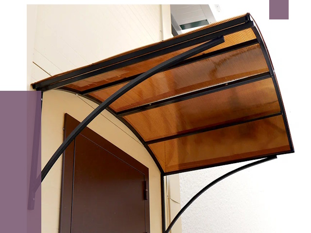 Недорогие козырьки в Камышине от 7625 руб.  | ПРОЛЁТ-Кмш