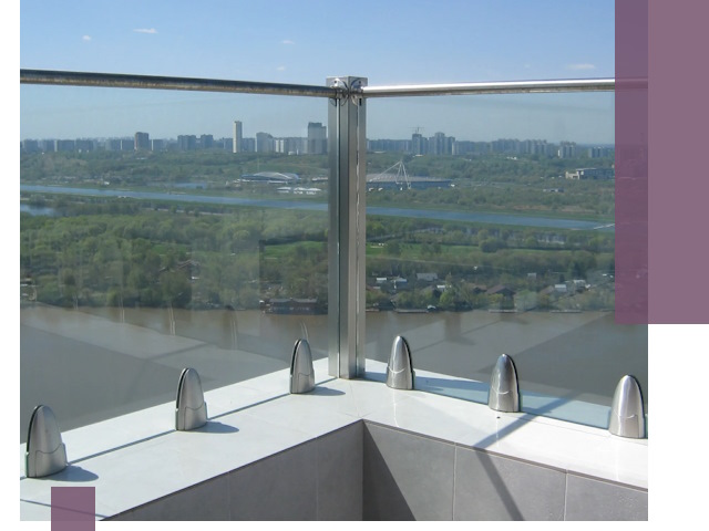 Стеклянные парапеты премиум класса в Камышине для домов и бизнесов