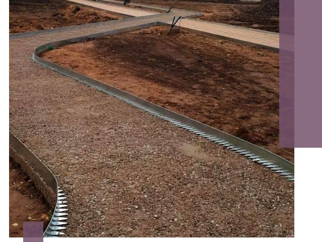 Металлические бордюры под ключ в Камышине — изготовление и монтаж