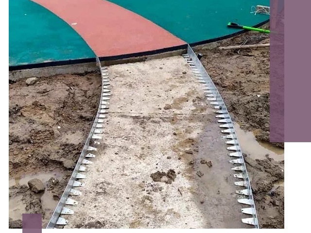 Металлические бордюры для дорожек в Камышине — монтаж и изготовление