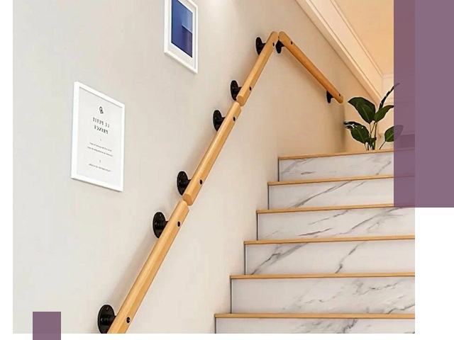 Поручни металлические и деревянные под ключ в Камышине