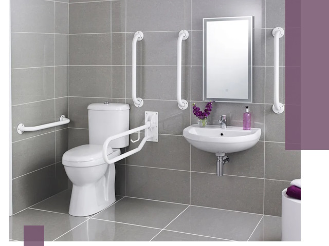 Поручни для санузлов в Камышине: установка, ремонт и монтаж